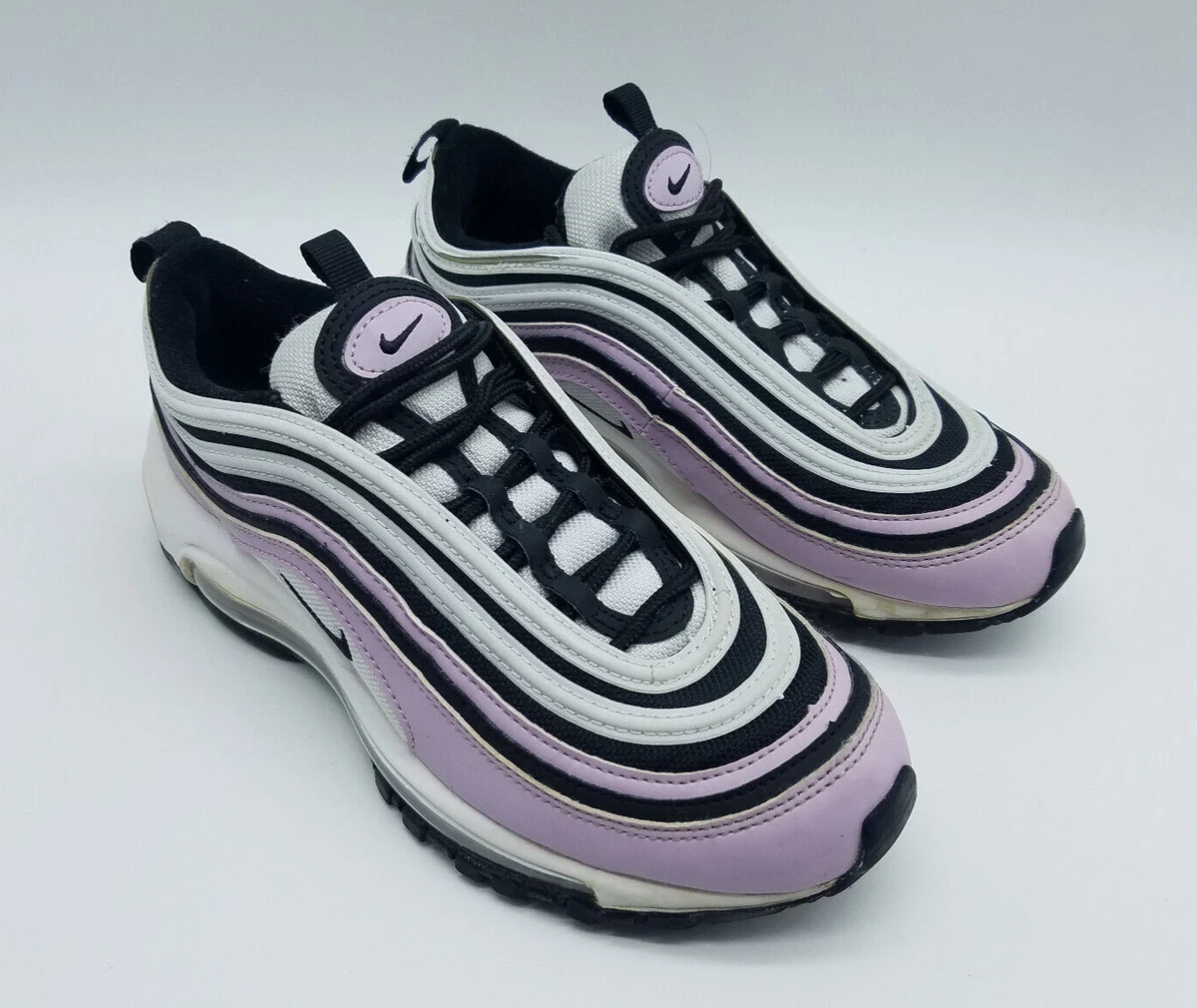 Nike Air Max 97 GS Girl s Size 5Y Running Shoes Iced Lilac Black