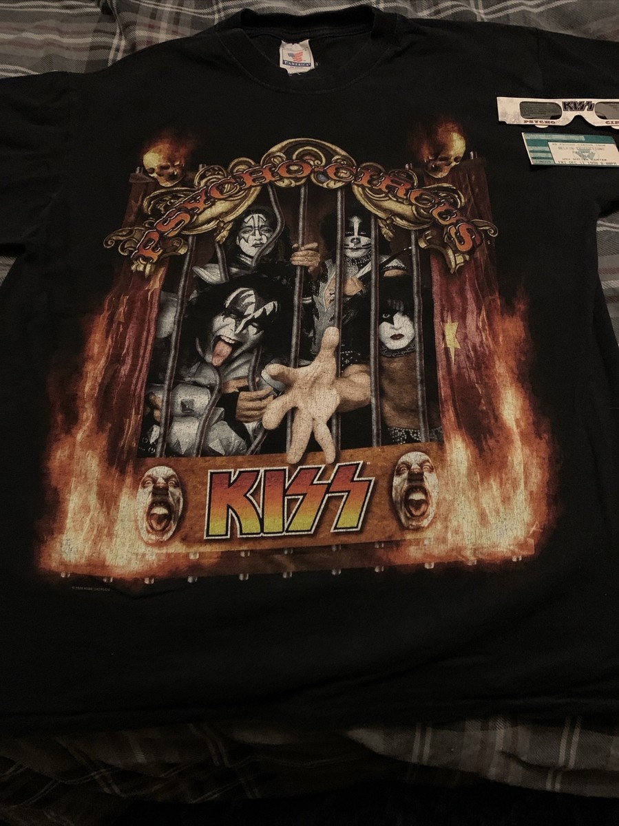 未使用品 KISS PSYCO CIRCUS Tシャツ M 1998 90s 2XL * Vintage 90s 1998 Kiss Psycho Circus T Shirt * Tour