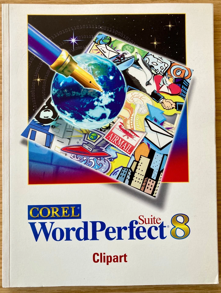 Corel Wordperfect Suite 8 Clipart Quickart Font Collection 1997 Handbuch