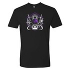 RPG Class Crest Warlock - Tabletop Games d20 Premium Cotton T Shirt - Black
