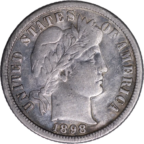 1898-O Barber Dime ~ VF Details