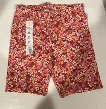 Girls Pink Floral Jumping Beans Bike Shorts Size 6 NWT New With Tags