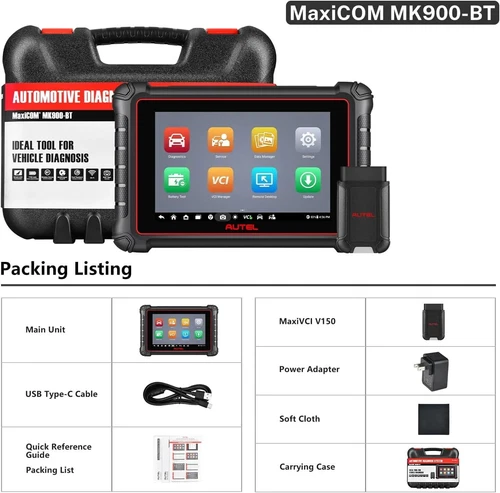 Autel MaxiCOM MK900BT PRO Car Diagnostic Scanner Tool CANFD/DoIP Upgraded MK900 - Picture 10 of 22