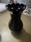 Vintage Black Glass Vase, Bowl, and Jar Or Vase As Is Estate JJ #118 — photo 2