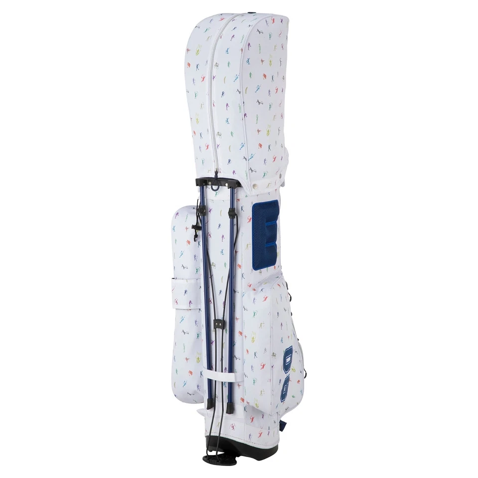 Bolsa de transporte deportiva Mizuno Golf Enjoy unisex 9,5" x 47" 5 vías 2,7 kg blanca Foto 4 de 4