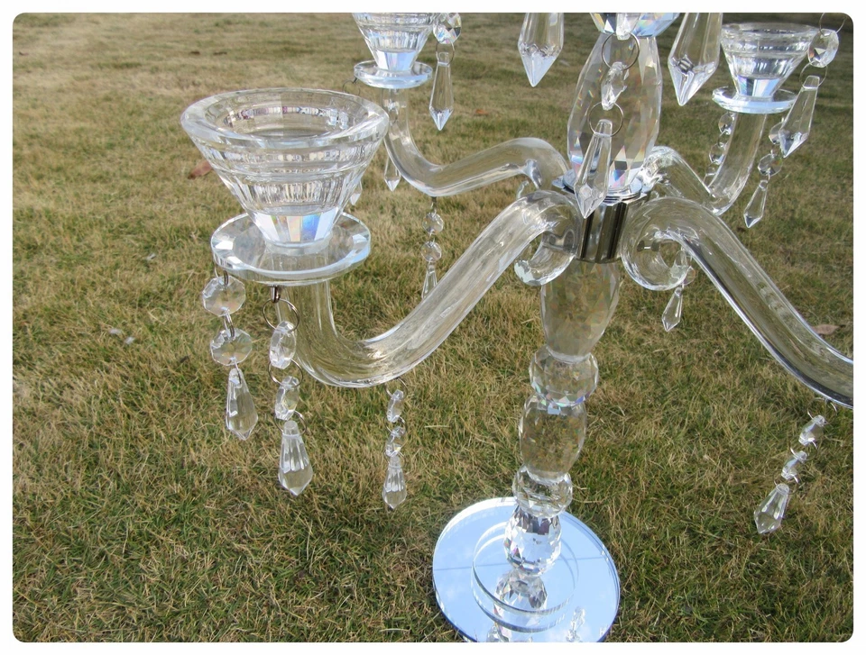 1X 9-Heads Tall Crystal Candle Holder Candelabra 59cm High - image 4 of 4