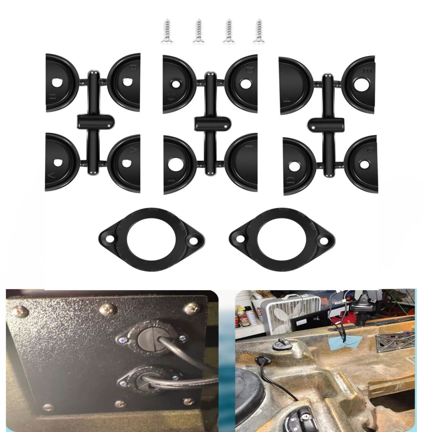 EMS-1001 GridLoc Through Hull Wiring Kit For Kayak Fishing Device Accessories