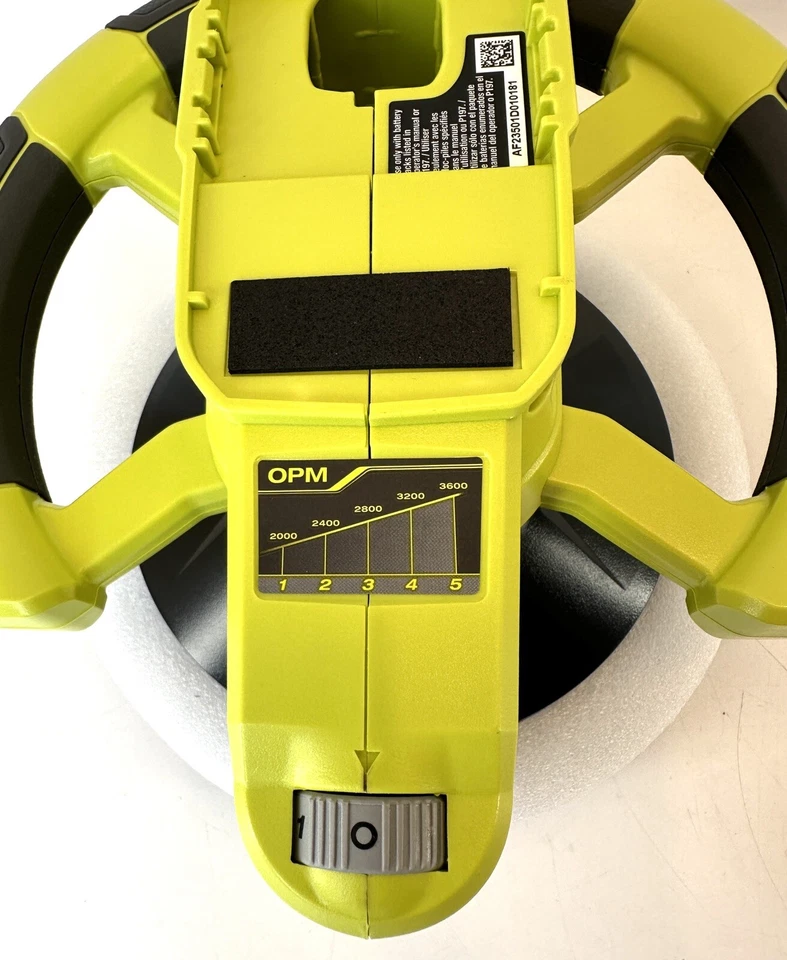 Ryobi One+ 18V 10in Variable Speed Orbital Buffer W/ 4 & 2 Ah Battery PCL465K2SB - Image 4 of 4