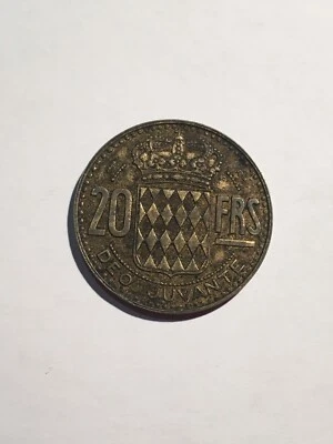 Monnaie Monaco 20 Francs 1950 (104-24/A065) - Photo 1/2