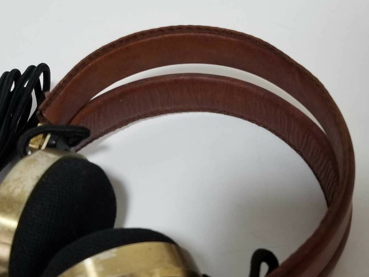 Pioneer SE-L40 Vintage Stereo Headphones Brass And Leather Pioneer SE-L40 Vintage Stereo Headphones Brass And Leather