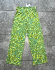 Trina Turk Trellis Swim Cover Up Resort Spa Wide Leg Pants UPF Colorful New M