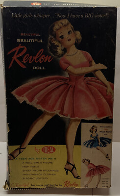 1950's Revlon Doll By Ideal w/Original Navy Outfit/Box  A Teenage Sister  18 