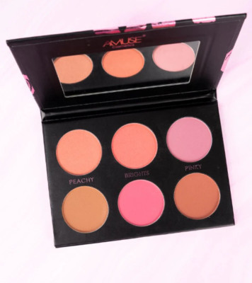 New Factory Sealed Amuse Glow Up Blush Palette 6 Shades