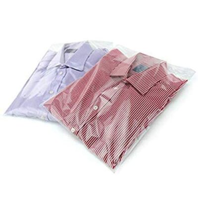 100 Buste Cellophane 30x45+5 Cm | Con Aletta Autoadesiva | Per Indumenti, Dolci, Gioielli | Made In Italy