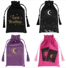 Tarot Card Velvet Drawstring Bag Pagan Wiccan Ocult Gift