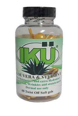 Skin product!! - Aloe Vera + Vitamin E - 60 Twist Off Soft gels - SALE!!!!!!!!!