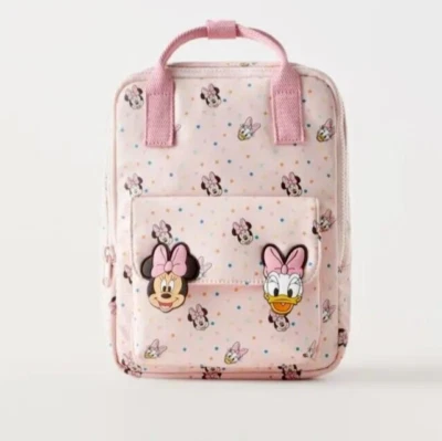 Disney Minnie Mouse Backpack Daisy Duck Children School Bag Cute Pink 28cm