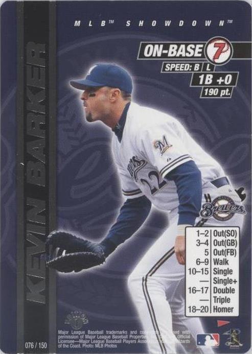 2000 MLB Showdown Pennant Run - Kevin Barker #076 - 1 of 1