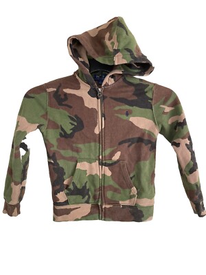 Polo Ralph Lauren Hoodie Size 7 Camo Full Zip Sweatshirt | eBay
