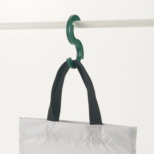 MUJI Travel Forma de Gancho Bolsa Colgante Capacidad 2kg 50 × 90 mm Bolsas Verdes - Imagen 6 de 8