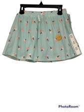 Girl's Cat  Jack Skort sz Medium 7/8 Mint Green with Unicorn Print New
