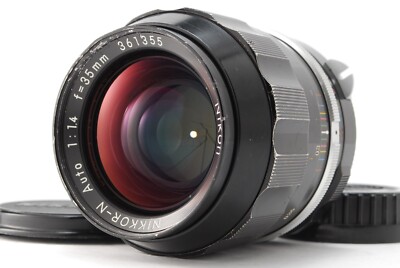 美品 ニコン auto NIKKOR-N 35 1.4 非ai Nikon Nikkor-N Auto 35mm f/1.4 non Ai MF Lens F mount 【Opt