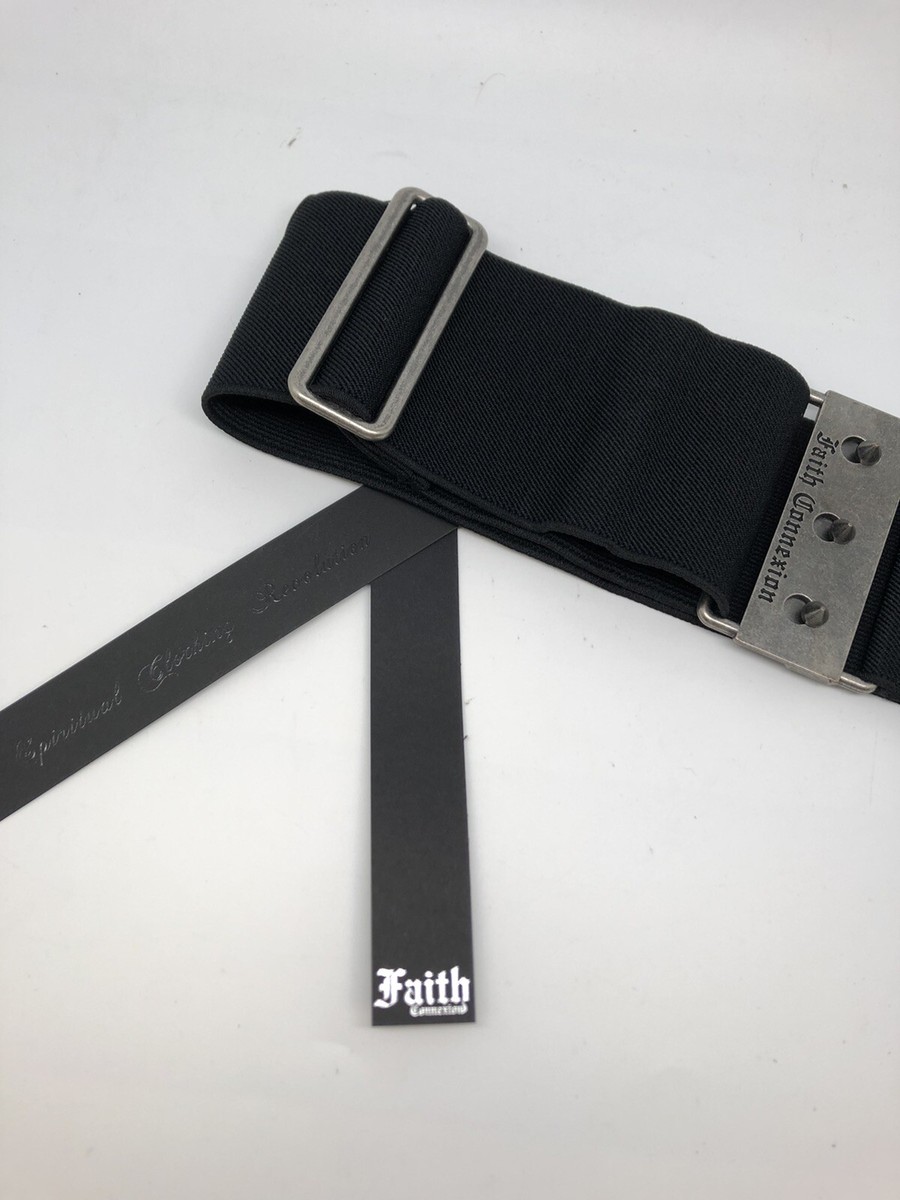 Ceinture Femme Faith Connexion Noire – Cuir Et Clous, Taille Unique