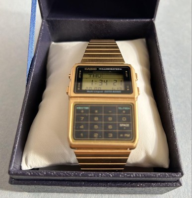 Casio DBC611 Gold Digital Watch Calculator Vintage 80s Collectible