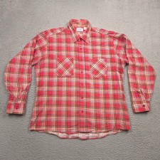 Vintage Wrangler Shirt Mens XL Plaid Western Pearl Snap X-Long Tails 90s Flannel