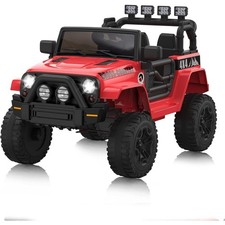 12V Kids Electric Ride On Truck Car w/ Remote Control Suspension LED Light
