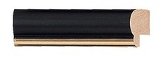 Picture Frame Moulding Wood 18Ft Bundle - Traditional Black Finish - 0.5" Widt