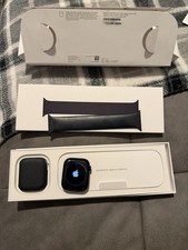 GPS  WiFi Apple Watch Series 9 45MM Midnight Aluminum Solo Loop Band MR9Q3LL/A