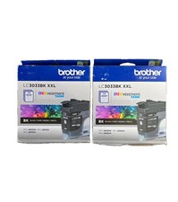 2Pk 2-Brother LC3033BK XXL Black Ink Cartridge Super-High-Yield 3000 EXP12/2026