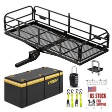 500 Lbs Heavy Duty Cargo Bag Hitch Cargo Basket - 60 X 24 X 14.4 Black