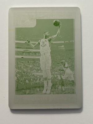 2020-21 Panini One Printing Plate Green 1/1 Domantas Sabonis #58 Pacers