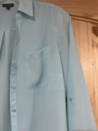 TALBOTS Nantucket Women’s Sz Small Blouse Light Blue - Picture 2 of 6