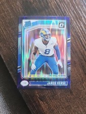 JARED VERSE 2024 Panini Donruss Optic Purple Shock Prizm Rated Rookie #242 Rams