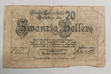 Notgeld 20 Heller 1919 Österreich
