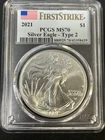 2021 American Silver Eagle - Type 2 - PCGS MS 70 - First Releases ++MINT++