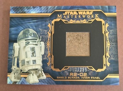 2015 Topps Star Wars Masterwork R2-D2 Shield Bunker Relic Bronze 88/255
