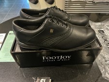FootJoy AQL men Golf shoes Leather Black UK 10 EU 44.5 US 11 BRAND NEW IN BOX