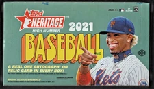 2021 Topps Heritage High Number FACTORY SEALED HOBBY BOX (24 Packs) MLB Baseball