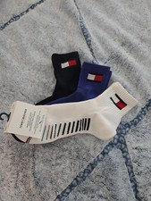 Tommy Hilfiger MEN Quarter Top Socks Size 6-10.5 Multicolor 3-Pairs NEW