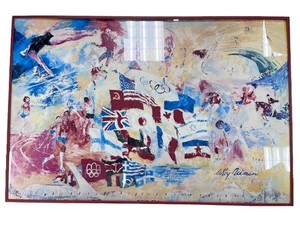 LeRoy Neiman – Montreal ’76 Olympics Signed & Dated