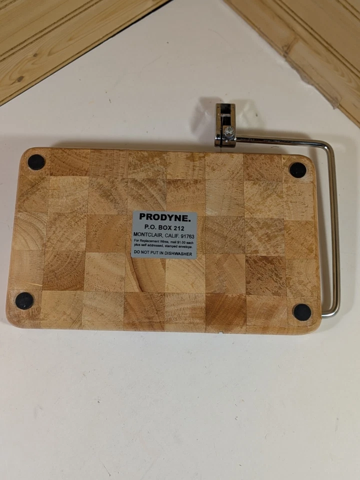 Cortadora de queso Prodyne BB-120 grano final madera de haya carniceros bloque. Usado Foto 3 de 3