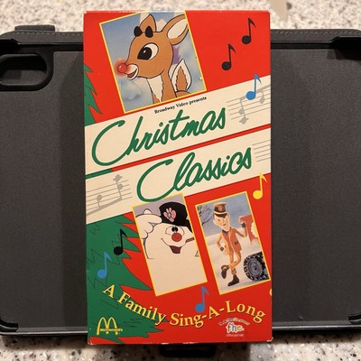 Vtg Christmas Classics Rankin Bass VHS Family Sing-A-Long Video Rudolf Frosty