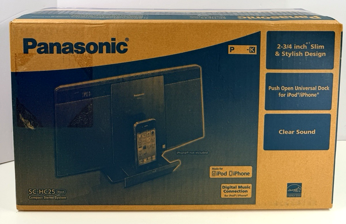 Panasonic SC-HC37-W コンパクトステレオシステム Panasonic SC-HC37 Compact Stereo System with iPod Dock - Newegg.com