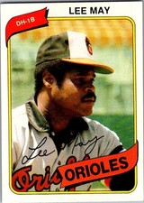 1980 Topps - Lee May #490 - Baltimore Orioles