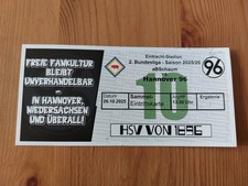 Fan Sammler Ticket 2.Bundesliga 2025/26 Eintracht Braunschweig vs Hannover 96