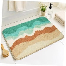 Bath Mat Non-Slip,Super Absorbent Rug Dirt Trapper, Machine Washable Mat,